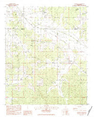 Cadaretta Mississippi Historical topographic map, 1:24000 scale, 7.5 X 7.5 Minute, Year 1983