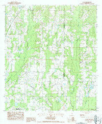 Caesar Mississippi Historical topographic map, 1:24000 scale, 7.5 X 7.5 Minute, Year 1986