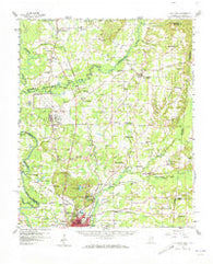 Caledonia Mississippi Historical topographic map, 1:62500 scale, 15 X 15 Minute, Year 1960