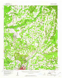 Caledonia Mississippi Historical topographic map, 1:62500 scale, 15 X 15 Minute, Year 1960