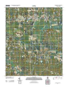 Calhoun City Mississippi Historical topographic map, 1:24000 scale, 7.5 X 7.5 Minute, Year 2012