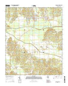Calhoun City Mississippi Current topographic map, 1:24000 scale, 7.5 X 7.5 Minute, Year 2015