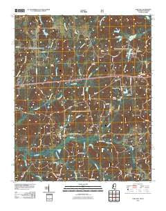 Camp Hill Mississippi Historical topographic map, 1:24000 scale, 7.5 X 7.5 Minute, Year 2010