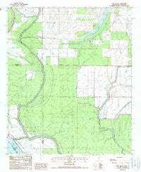 Cane Bayou Mississippi Historical topographic map, 1:24000 scale, 7.5 X 7.5 Minute, Year 1988