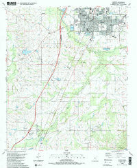 Canton Mississippi Historical topographic map, 1:24000 scale, 7.5 X 7.5 Minute, Year 1989