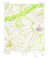 Canton Mississippi Historical topographic map, 1:62500 scale, 15 X 15 Minute, Year 1961