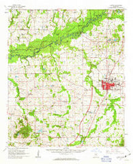 Canton Mississippi Historical topographic map, 1:62500 scale, 15 X 15 Minute, Year 1961