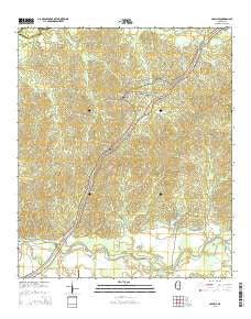Carlisle Mississippi Current topographic map, 1:24000 scale, 7.5 X 7.5 Minute, Year 2015