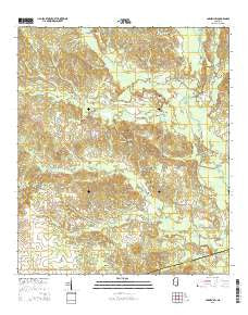 Carmichael Mississippi Current topographic map, 1:24000 scale, 7.5 X 7.5 Minute, Year 2015