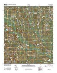 Carnes Mississippi Historical topographic map, 1:24000 scale, 7.5 X 7.5 Minute, Year 2012
