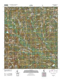 Carnes Mississippi Historical topographic map, 1:24000 scale, 7.5 X 7.5 Minute, Year 2012