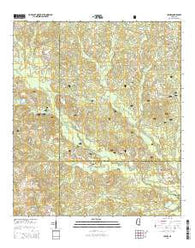 Carnes Mississippi Current topographic map, 1:24000 scale, 7.5 X 7.5 Minute, Year 2015