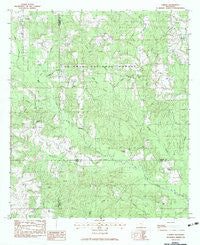 Carnes Mississippi Historical topographic map, 1:24000 scale, 7.5 X 7.5 Minute, Year 1983