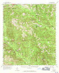 Carnes Mississippi Historical topographic map, 1:62500 scale, 15 X 15 Minute, Year 1958