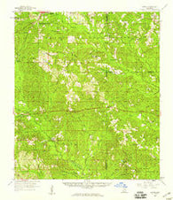 Carnes Mississippi Historical topographic map, 1:62500 scale, 15 X 15 Minute, Year 1958