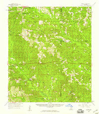 Carnes Mississippi Historical topographic map, 1:62500 scale, 15 X 15 Minute, Year 1958