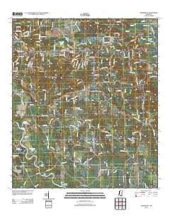 Carterville Mississippi Historical topographic map, 1:24000 scale, 7.5 X 7.5 Minute, Year 2012