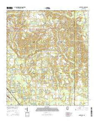 Carterville Mississippi Current topographic map, 1:24000 scale, 7.5 X 7.5 Minute, Year 2015