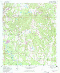 Carterville Mississippi Historical topographic map, 1:24000 scale, 7.5 X 7.5 Minute, Year 1964