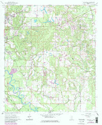 Carterville Mississippi Historical topographic map, 1:24000 scale, 7.5 X 7.5 Minute, Year 1964