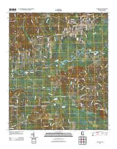 Carthage Mississippi Historical topographic map, 1:24000 scale, 7.5 X 7.5 Minute, Year 2012