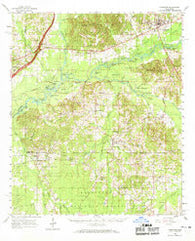 Carthage Mississippi Historical topographic map, 1:62500 scale, 15 X 15 Minute, Year 1961