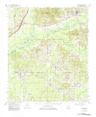 Carthage Mississippi Historical topographic map, 1:62500 scale, 15 X 15 Minute, Year 1961