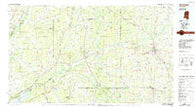 Carthage Mississippi Historical topographic map, 1:100000 scale, 30 X 60 Minute, Year 1984