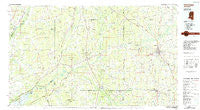 Carthage Mississippi Historical topographic map, 1:100000 scale, 30 X 60 Minute, Year 1984