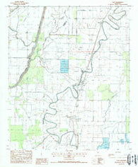 Cary Mississippi Historical topographic map, 1:24000 scale, 7.5 X 7.5 Minute, Year 1988