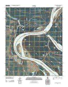 Catfish Point Mississippi Historical topographic map, 1:24000 scale, 7.5 X 7.5 Minute, Year 2011