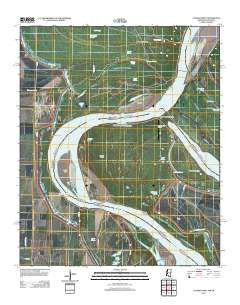 Catfish Point Mississippi Historical topographic map, 1:24000 scale, 7.5 X 7.5 Minute, Year 2012