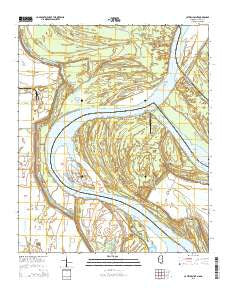 Catfish Point Mississippi Current topographic map, 1:24000 scale, 7.5 X 7.5 Minute, Year 2015