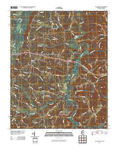 Chalybeate Mississippi Historical topographic map, 1:24000 scale, 7.5 X 7.5 Minute, Year 2010