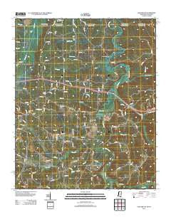 Chalybeate Mississippi Historical topographic map, 1:24000 scale, 7.5 X 7.5 Minute, Year 2012
