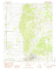 Charleston Mississippi Historical topographic map, 1:24000 scale, 7.5 X 7.5 Minute, Year 1982