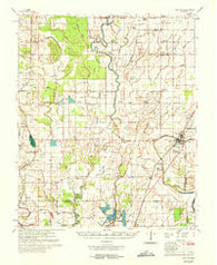 Choctaw Mississippi Historical topographic map, 1:62500 scale, 15 X 15 Minute, Year 1969