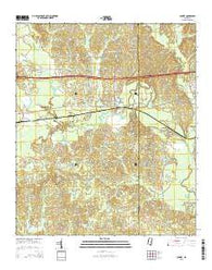 Chunky Mississippi Current topographic map, 1:24000 scale, 7.5 X 7.5 Minute, Year 2015