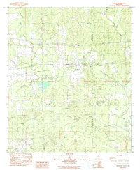 Chunky Mississippi Historical topographic map, 1:24000 scale, 7.5 X 7.5 Minute, Year 1983