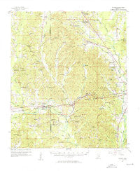 Chunky Mississippi Historical topographic map, 1:62500 scale, 15 X 15 Minute, Year 1957