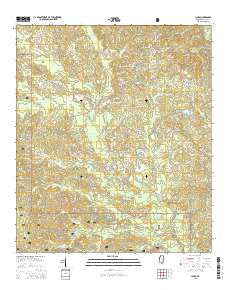 Clara Mississippi Current topographic map, 1:24000 scale, 7.5 X 7.5 Minute, Year 2015