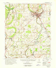 Clarksdale Mississippi Historical topographic map, 1:62500 scale, 15 X 15 Minute, Year 1968