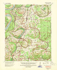 Clayton Mississippi Historical topographic map, 1:62500 scale, 15 X 15 Minute, Year 1939