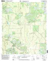 Clear Springs Mississippi Historical topographic map, 1:24000 scale, 7.5 X 7.5 Minute, Year 2000
