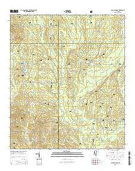 Clear Springs Mississippi Current topographic map, 1:24000 scale, 7.5 X 7.5 Minute, Year 2015