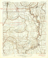 Cleveland Mississippi Historical topographic map, 1:62500 scale, 15 X 15 Minute, Year 1934