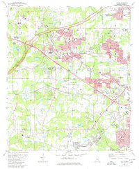 Clinton Mississippi Historical topographic map, 1:24000 scale, 7.5 X 7.5 Minute, Year 1980