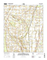 Coahoma Mississippi Current topographic map, 1:24000 scale, 7.5 X 7.5 Minute, Year 2015