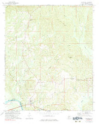 Coffeeville Mississippi Historical topographic map, 1:24000 scale, 7.5 X 7.5 Minute, Year 1971