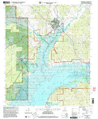 Coffeeville Mississippi Historical topographic map, 1:24000 scale, 7.5 X 7.5 Minute, Year 2000
